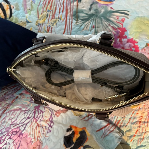 BRAHMIN NWT LARGE DUXBURY IN SILVER LINING WINDERMERE - Picture 4 of 5